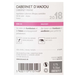 France - Frankrijk | Loire - Anjou | Cabernet d'Anjou 2018 