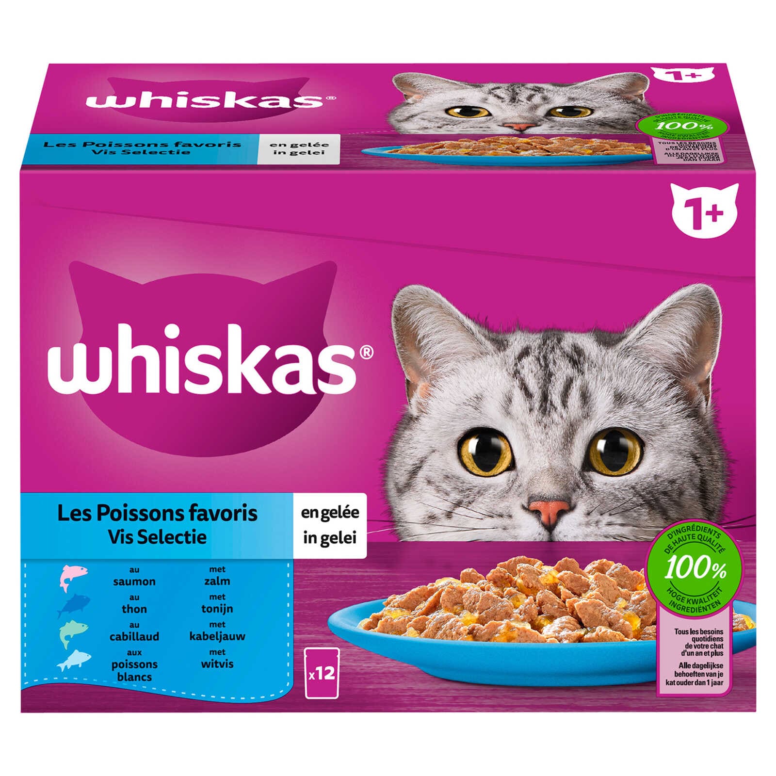Whiskas Kattenvoeding | Gelei | Mix vis