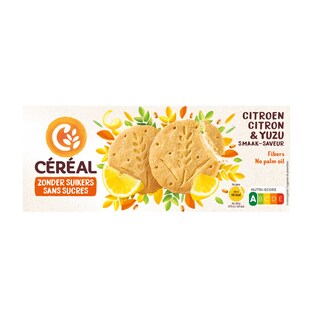 Céréal | Biscuits | Citron-Yuzu | Sans Sucres 3 x 44 gr
