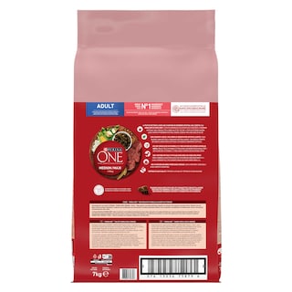 Purina ONE | Dog food | Medium&Maxi | Adult | Beef&rice 