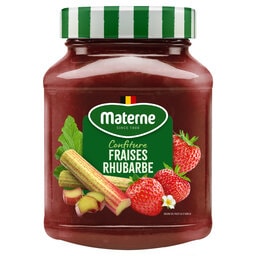 Materne | Confituur | Aardbeien-Rabarber 