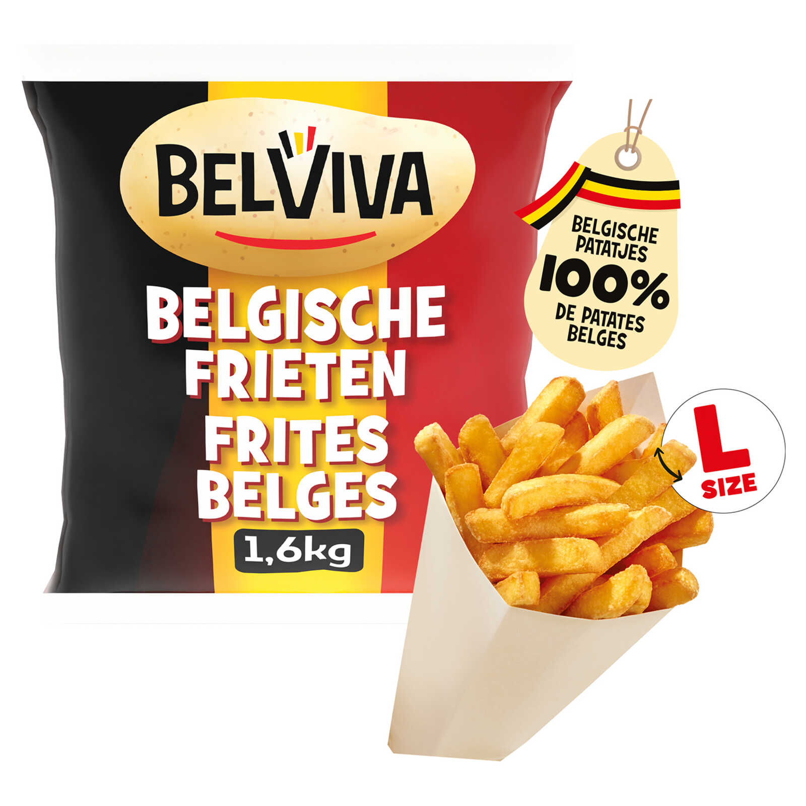 Belviva Belgische frieten | L Size