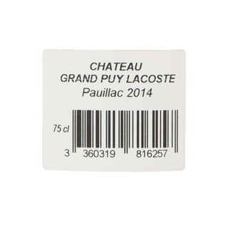 FR BORDEAUX PAUILLAC | Ch Grand Puy Lacost 14 Rouge | Caisse Bois 