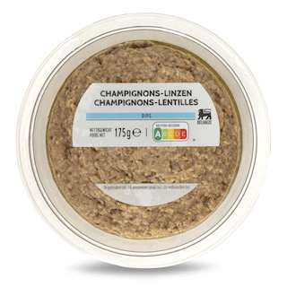Delhaize | Dip légumes | champignons et lentilles 