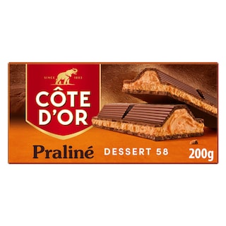 Côte d'Or | Tablet | Praline-Chocolade | Dessert 58 