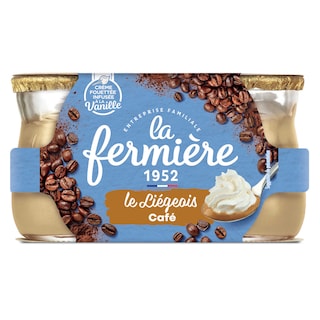 La Fermière | Roomdessert | Liegeois  | Koffie 2 x 120 gr