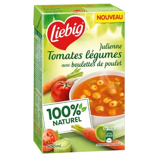 Liebig | Soep | Julienne Tomaat | Kippeballetjes 
