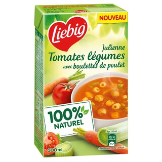 Liebig | Soep | Julienne Tomaat | Kippeballetjes 