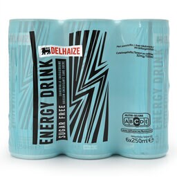 Delhaize | Energy Drink | Suikervrij 6 x 25 cl