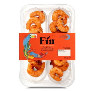 Fin | Scampi's | Gekookt | Chilipeper & paprika 