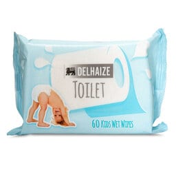 Delhaize | Doekjes | Vochtig | Toilet | Kinderen 60 st