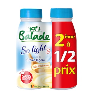 Balade | So Light | Crème culinaire légère | 5% | 2e à 1/2 prix 