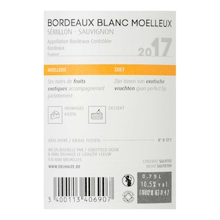 France - Frankrijk | Bordeaux - Bordeaux | Bordeaux Blanc Moelleux 2017 