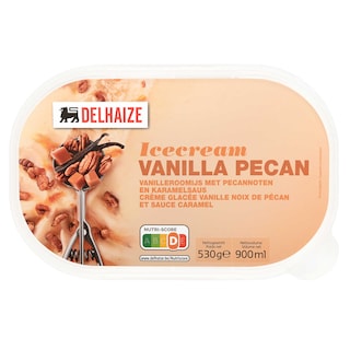 Delhaize | Crème glacée | Vanille | Pecan 