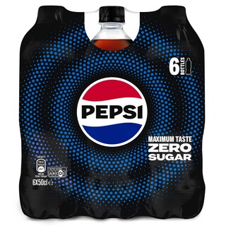 Pepsi | Cola | Zero | Frisdrank | Pet 6 x 50 cl