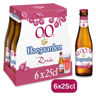 Hoegaarden | Fruitbier | Rosee | Alcoholvrij | 0% | Fles 