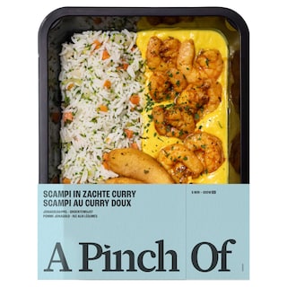 A pinch of | Scampi | Curry | Groentenrijst 
