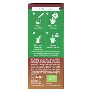 Purasana | Café| Mushroom | Bio 6 x 3 gr