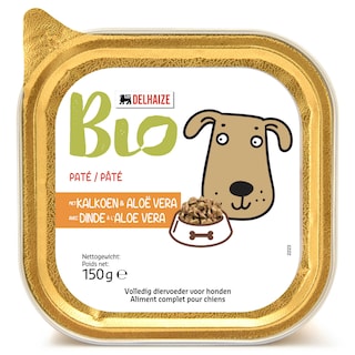 Delhaize | Bio | Aliment Chien | Pate | Dinde | Bio 150 gr