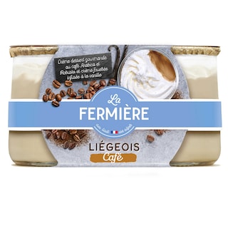 La Fermière | Roomdessert | Liegeois | Koffie 2 x 120 gr