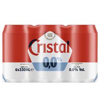 Cristal | Bier | Zonder alcohol | Blik 6 x 33 cl