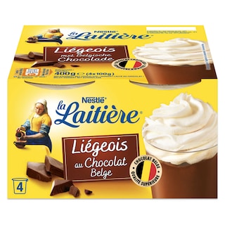 La Laitière | Le Liégeois  | au chocolat Belge 