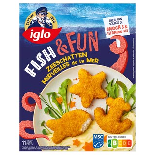 Iglo | Fish & Fun | Gepaneerde vis 352 gr