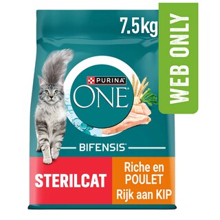 Purina ONE | Aliment Chat | Adulte | Stérilisé | Poulet 7,5 kg