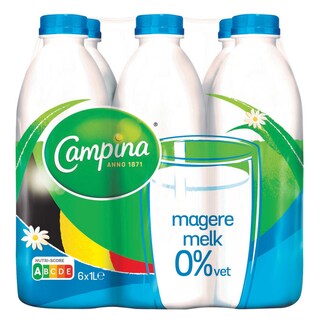 Campina | Lait | 0% M.G. 6 x 1 l