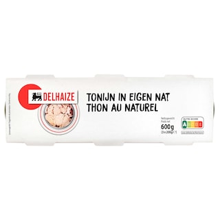 Delhaize | Thon | Naturel 3 x 200 gr