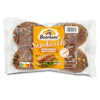 Boerkens | Sandwich | Multicéréales 4 pc