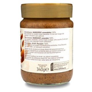 Delhaize | Pâte de noix | Amande  | Crunchy | 100% 340 gr