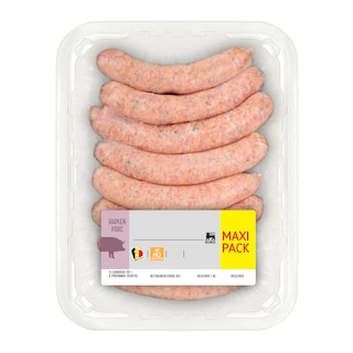 Delhaize | Saucisse de campagne | Maxi pack 
