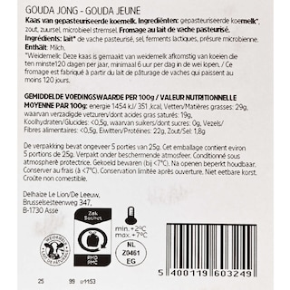 Delhaize | GOUDA | TRANCHES | MINI PORTION 