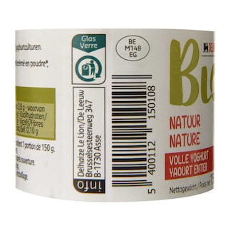 Delhaize | Bio | Yaourt | Entier | Nature | Bio 