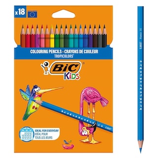 Bic | Kids | Kleurpotloden | Evolution stripes 18 st