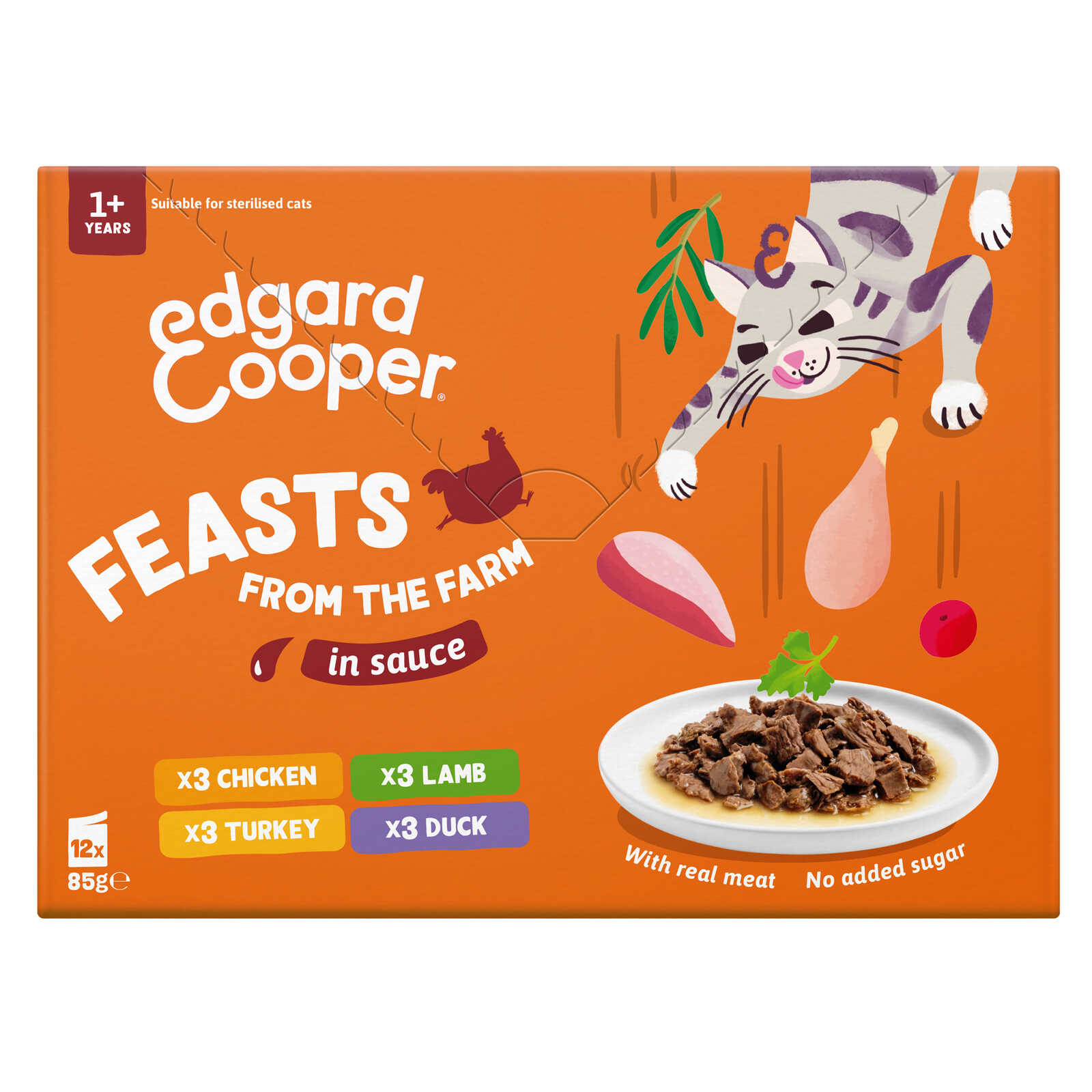 Edgard & Cooper Kattenvoeding | Saus | Adult | Mix vlees