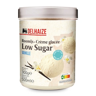 Delhaize | Glace | Vanille | Low sugar 