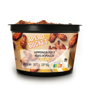 Delhaize | Vleugels | Kip | Apero bucket | Natuur 