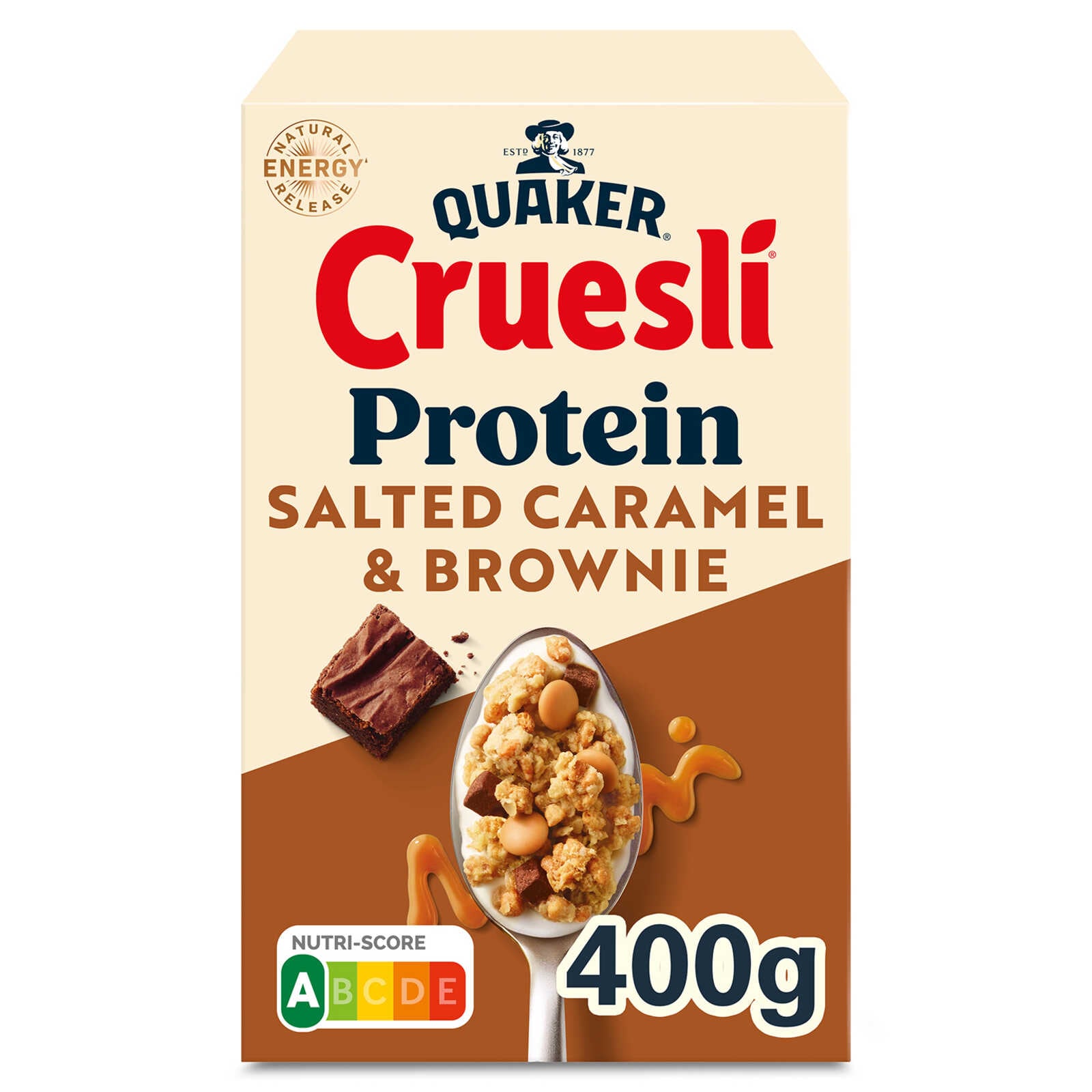 Quaker Ontbijtgranen | Proteïne |Karamel & brownie