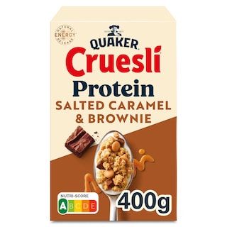 Quaker | Cruesli | Ontbijtgranen | Proteïne |Karamel & brownie 