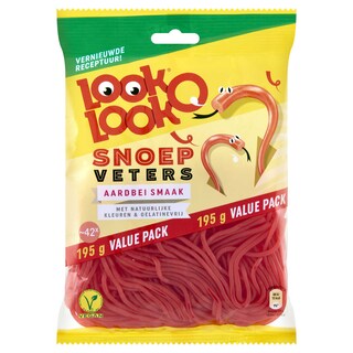 Look O Look | Snoepjes | Aardbei veters 195 gr