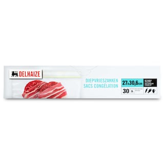 Delhaize | Diepvrieszak | 3L | Zip | 30st 