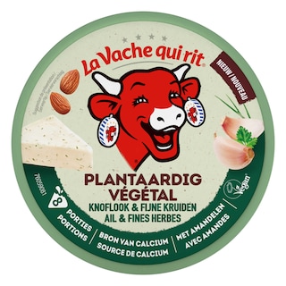 La Vache qui rit | Plantaardig | Knoflook | Fijne kruiden | 8P 