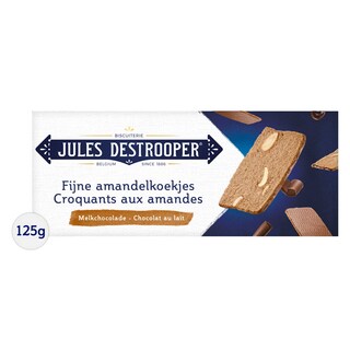 Jules Destrooper | Fijne amandelkoekjes | Chocolade 125 gr