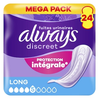 Always | Discreet | Serviettes | Fuites Urinaires | Long 