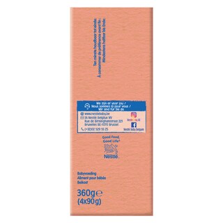 Nestlé | Baby Fruit | Knijpzakje | Appel Banaan Aardbei | 6 maand 4 x 90 gr