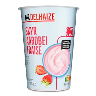 Delhaize | Skyr | aardbei 500 gr