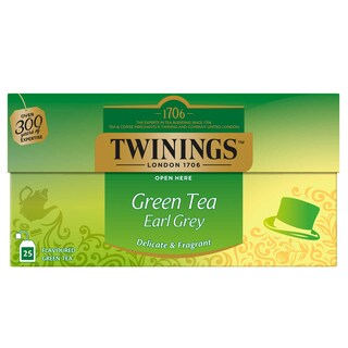Twinings | Thé | Vert | Earl Grey | Sachets 40 gr