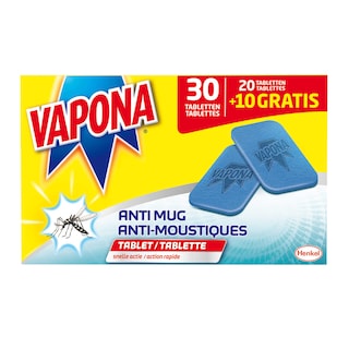 Vapona | Anti Moustiques | 20+10 Tabs 
